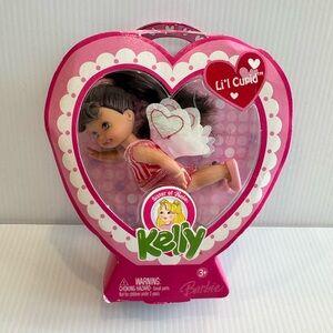 🩷 RARE. NIB. Barbie Kelly Li’l Cupid doll in Heart shaped box